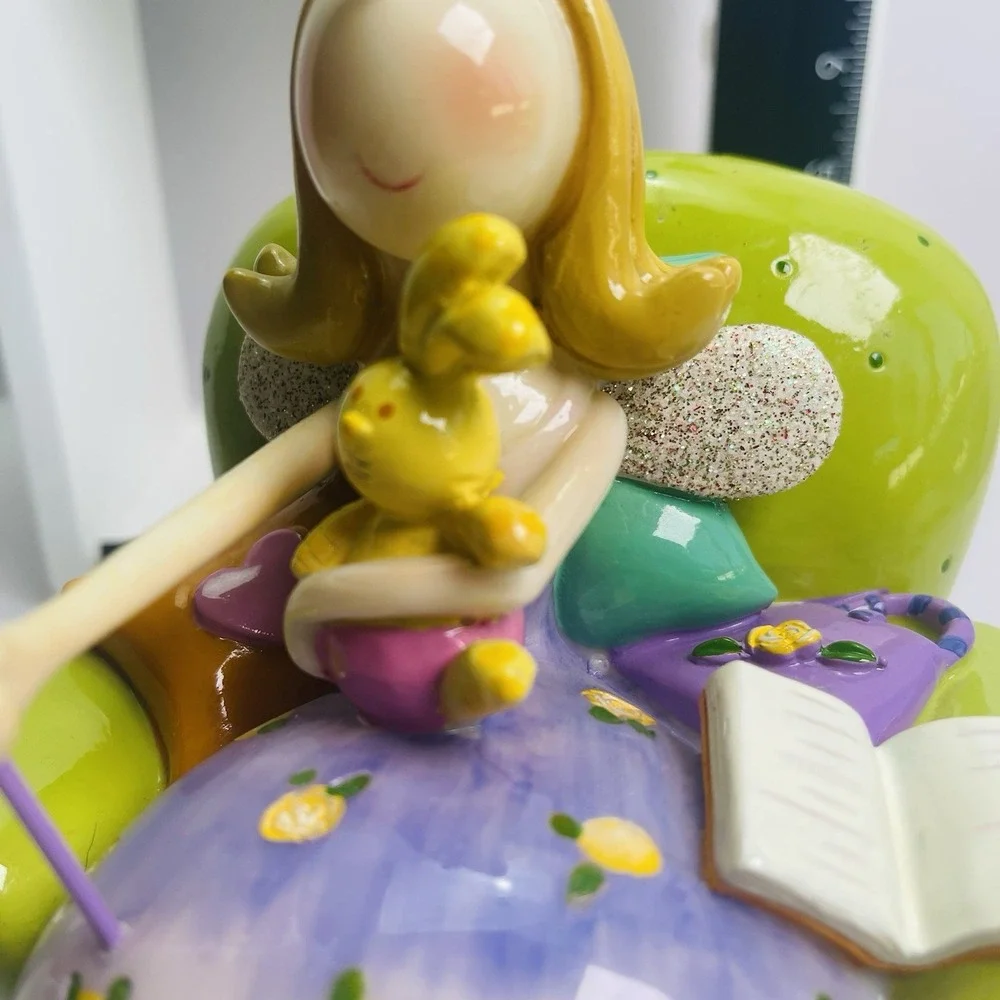 Fairy Princess‎ with Star Wand Bunny Pink and Green Coin Bank Koolitz Blowfish